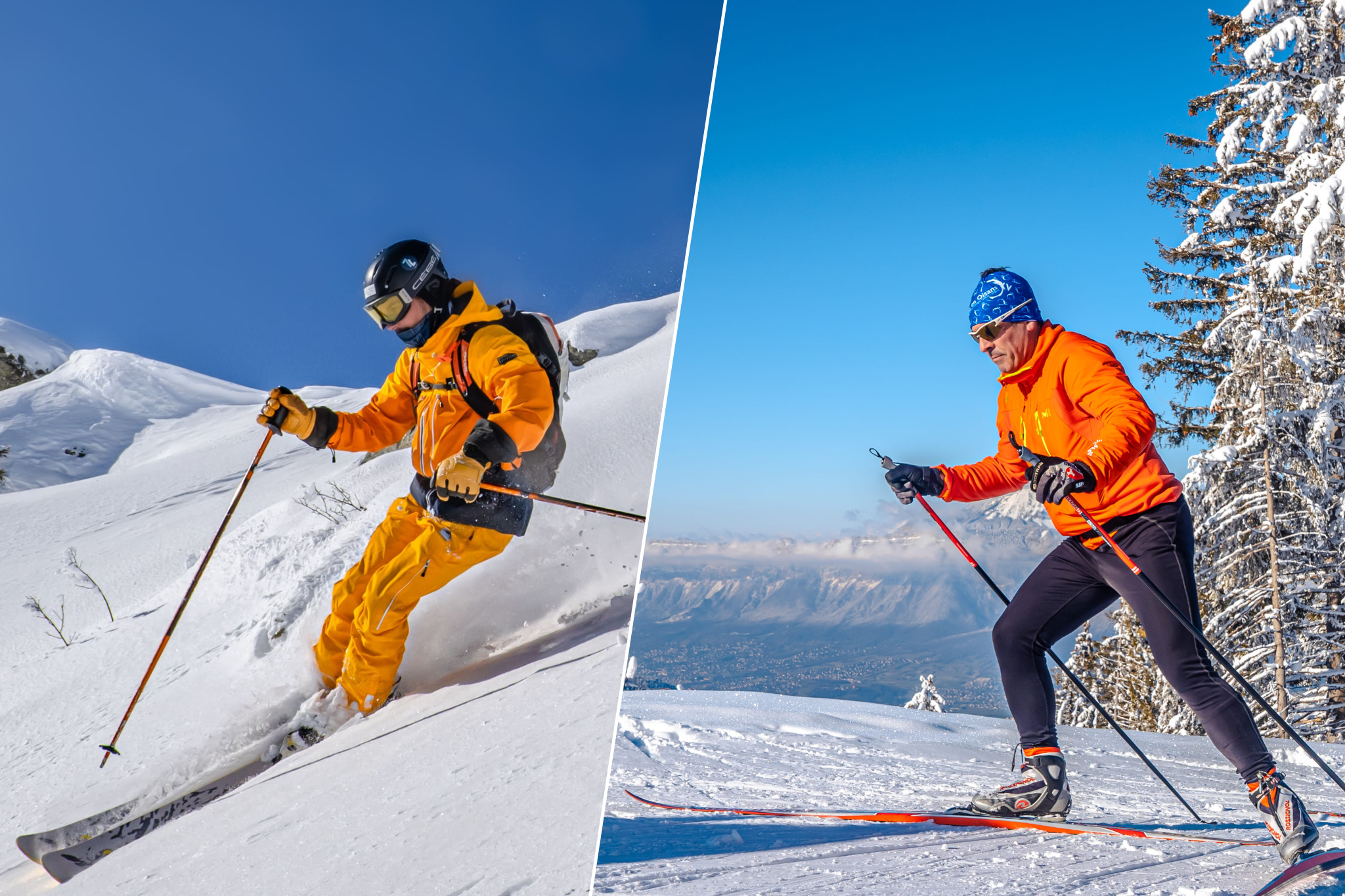 Illustration du forfait ski alpin et nordique